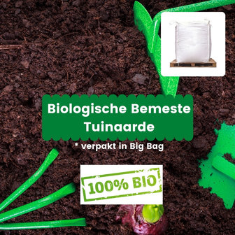 Biologische Bemeste Tuinaarde - 2m&sup3; incl. bezorging (big bag)