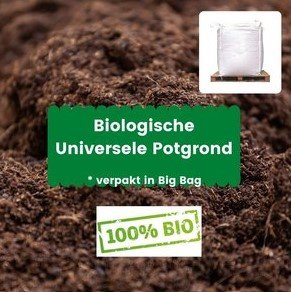 Potgrond Biologisch - 1m&sup3; incl. bezorging (big bag)