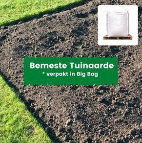 Bemeste tuinaarde - 1m³ incl. bezorging (big bag)